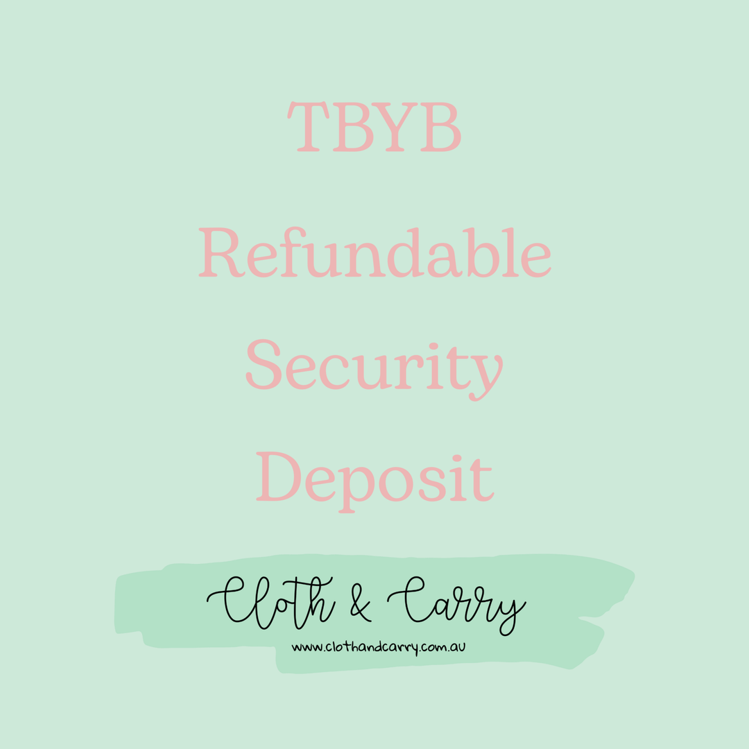 Cloth and Carry - Security Deposit - Cloth and Carry