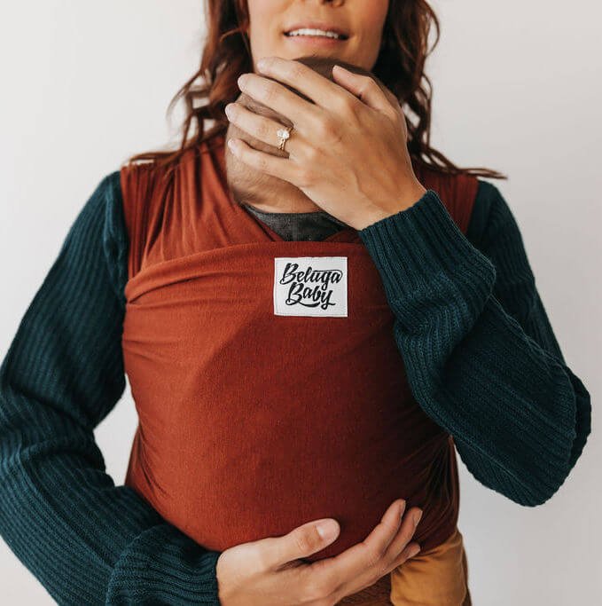 Beluga Baby - Beluga Baby Stretchy Wrap - Chestnut * Ships in 1 - 2 weeks * - Cloth and Carry