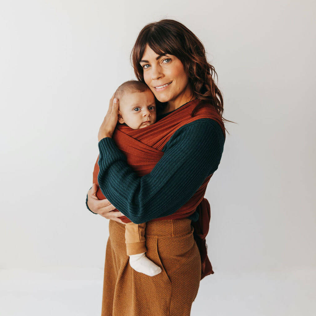 Beluga Baby - Beluga Baby Stretchy Wrap - Chestnut * Ships in 1 - 2 weeks * - Cloth and Carry