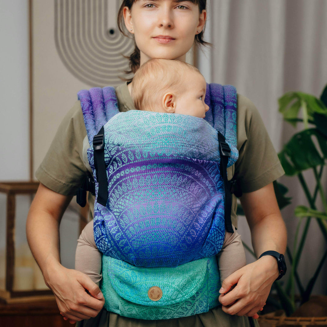 LennyLamb - LennyLight Baby Carrier - Peacock's Tail Fantasy * Ships in 2 - 3 weeks * - Cloth and Carry