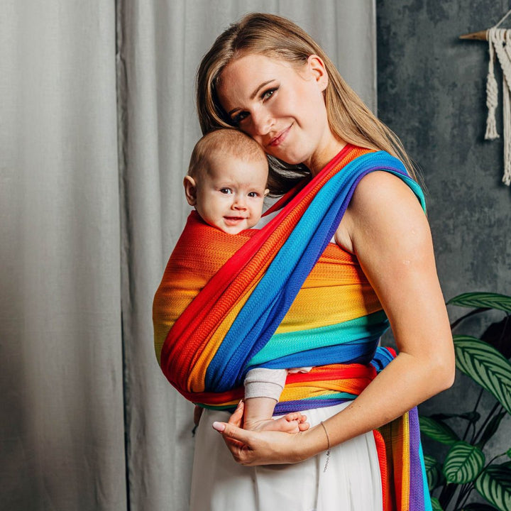 LennyLamb - LennyLamb Baby Sling Woven Wrap - Rainbow Baby (100% Cotton) - Cloth and Carry