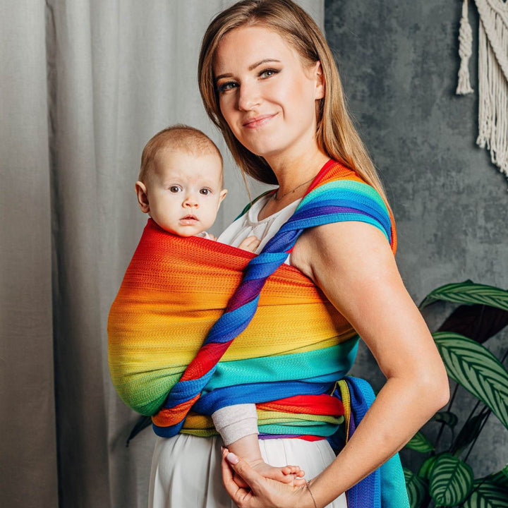 LennyLamb - LennyLamb Baby Sling Woven Wrap - Rainbow Baby (100% Cotton) - Cloth and Carry