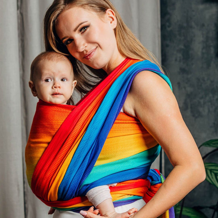 LennyLamb - LennyLamb Baby Sling Woven Wrap - Rainbow Baby (100% Cotton) - Cloth and Carry