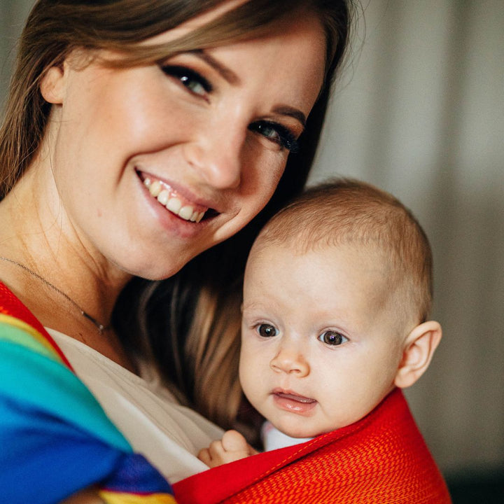 LennyLamb - LennyLamb Baby Sling Woven Wrap - Rainbow Baby (100% Cotton) - Cloth and Carry