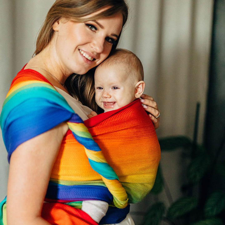 LennyLamb - LennyLamb Baby Sling Woven Wrap - Rainbow Baby (100% Cotton) - Cloth and Carry