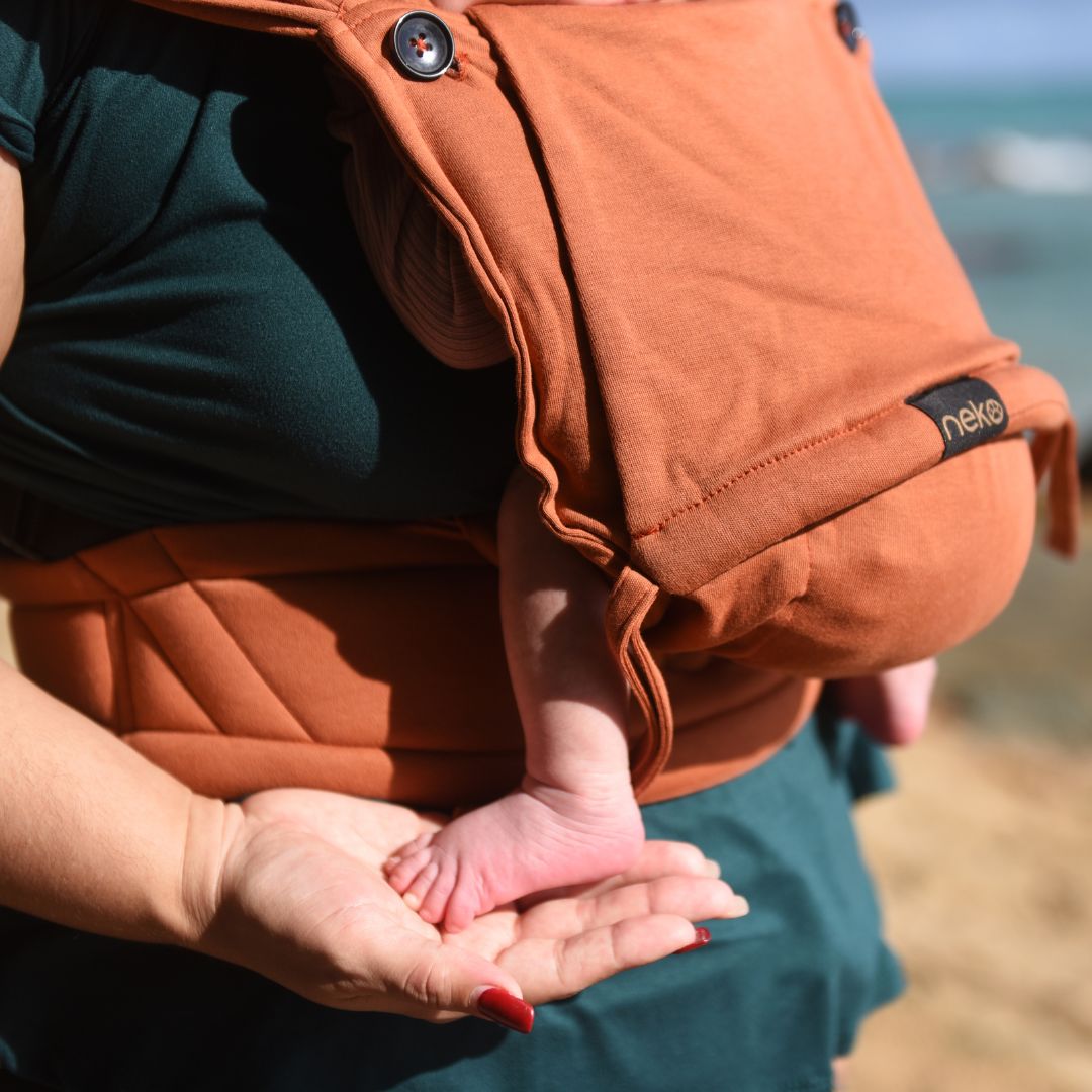 Neko Slings-Neko Tiny Hybrid Newborn / Preemie Baby Carrier - Cinnamon - Cloth and Carry