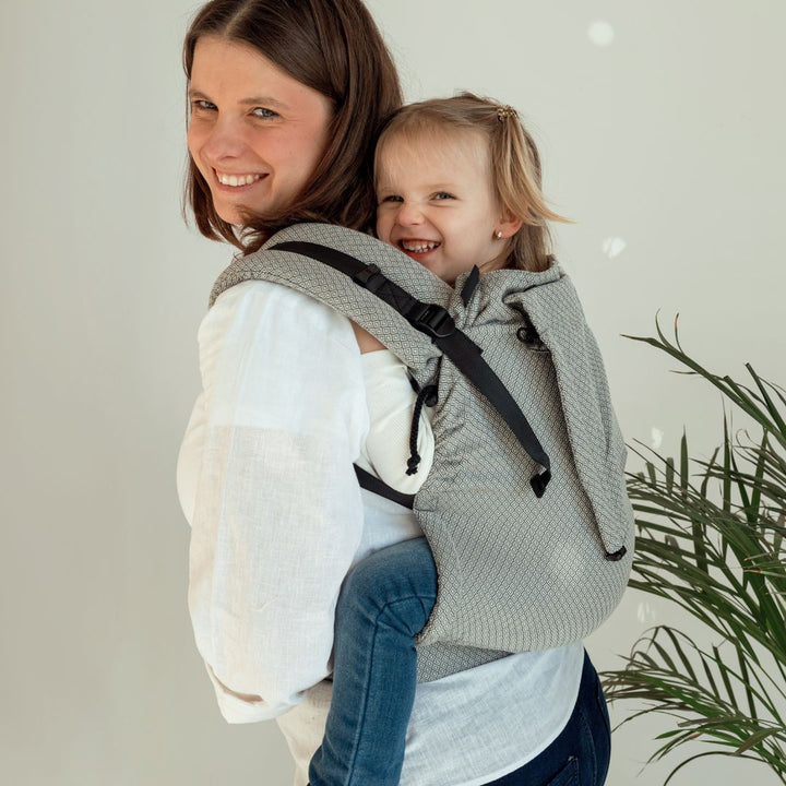 Neko Slings-Neko Slings - Switch Toddler Carrier - Grey Diamond - Cloth and Carry