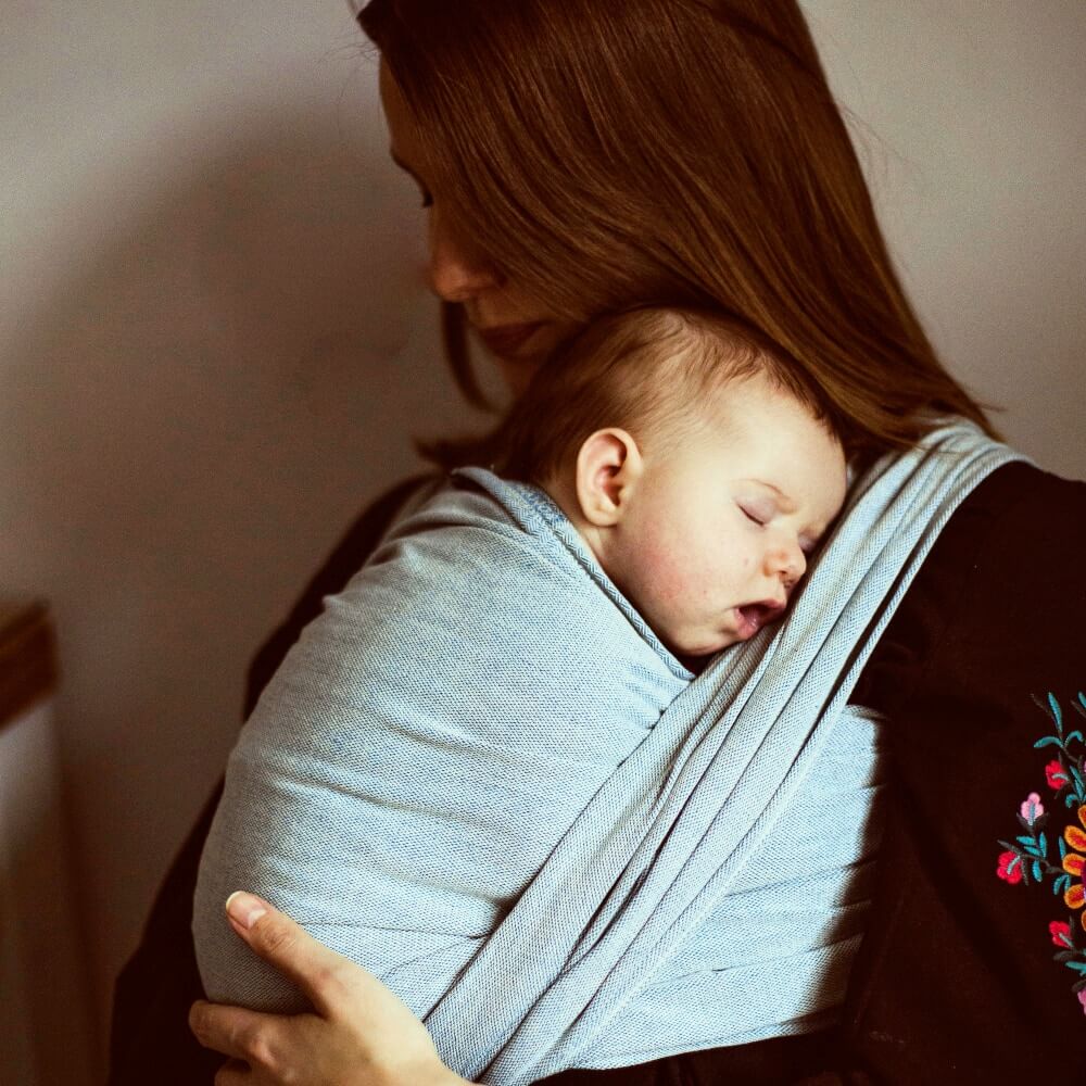 Didymos Woven Baby Wrap Ocean Cloth and Carry1