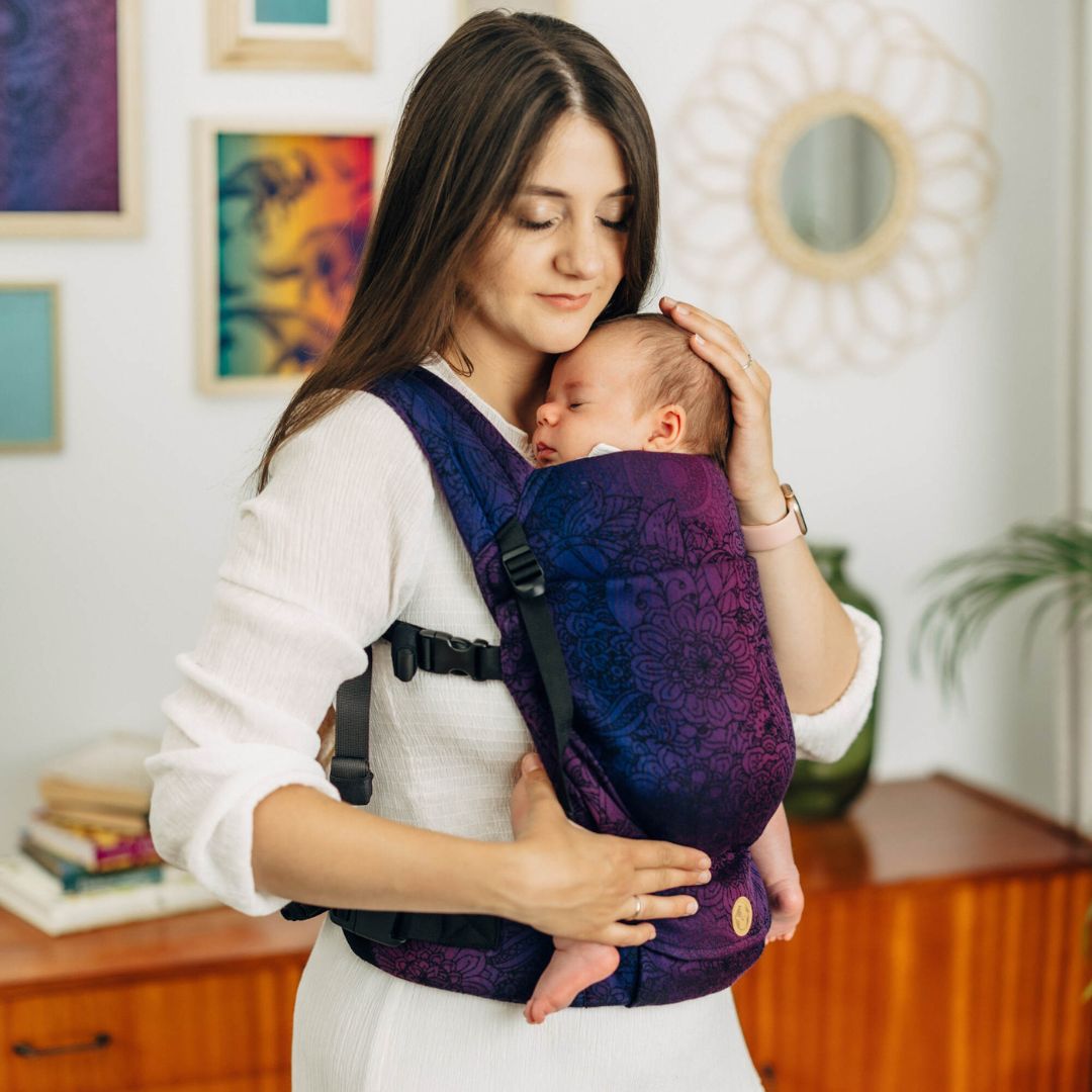 LennyLamb-LennyLight Baby Carrier - Wild Wine Bouquet (100% Cotton) - Cloth and Carry