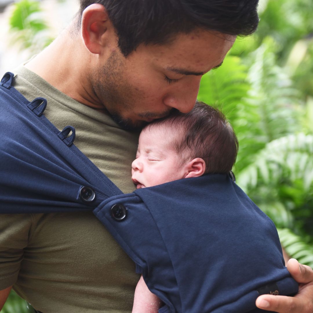 Neko Slings-Neko Tiny Hybrid Newborn / Preemie Baby Carrier - Navy - Cloth and Carry