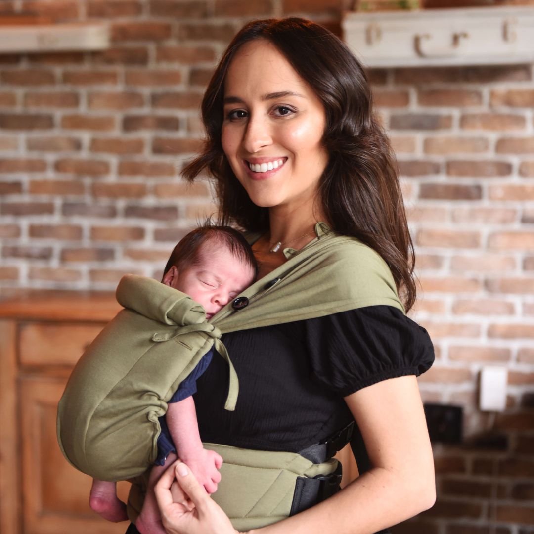 Neko Slings-Neko Tiny Hybrid Newborn / Preemie Baby Carrier - Olive - Cloth and Carry