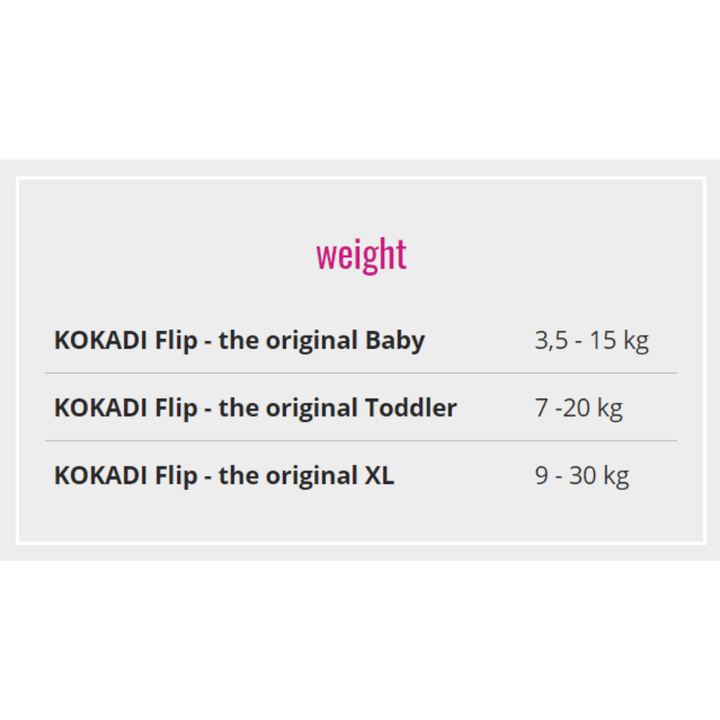 Kokadi-Kokadi Flip - Heart2Heart Cream - Baby Size (3.5-15kg) - Cloth and Carry