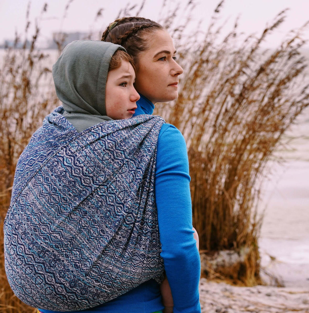 Didymos - Didymos Baby Sling Woven Wrap - Hedwych Hearts - Ocean Soul * PREORDER * - Cloth and Carry