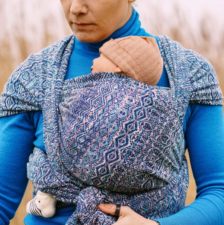 Didymos - Didymos Baby Sling Woven Wrap - Hedwych Hearts - Ocean Soul * PREORDER * - Cloth and Carry