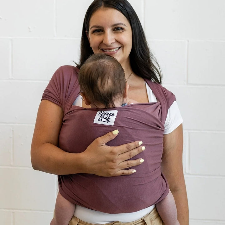 Beluga Baby Stretchy Wrap - Mulberry