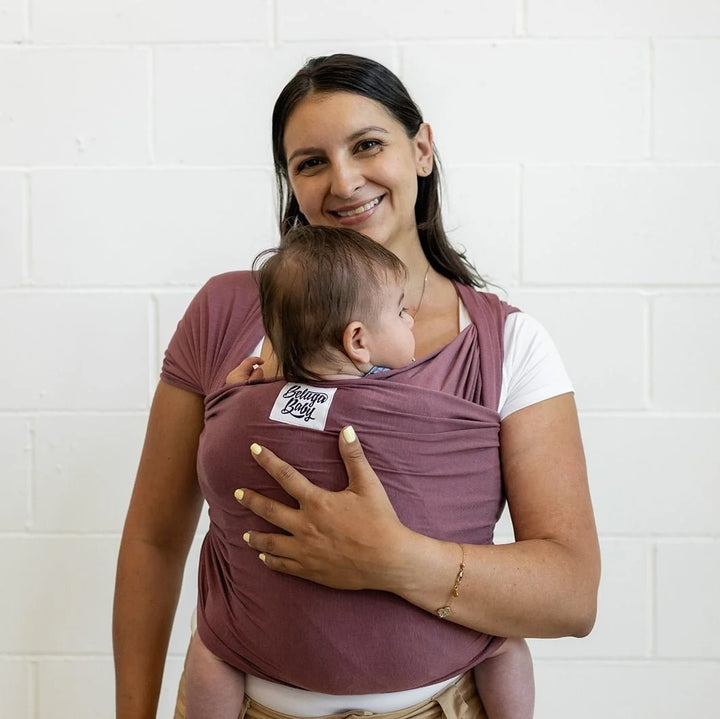 Beluga Baby Stretchy Wrap - Mulberry