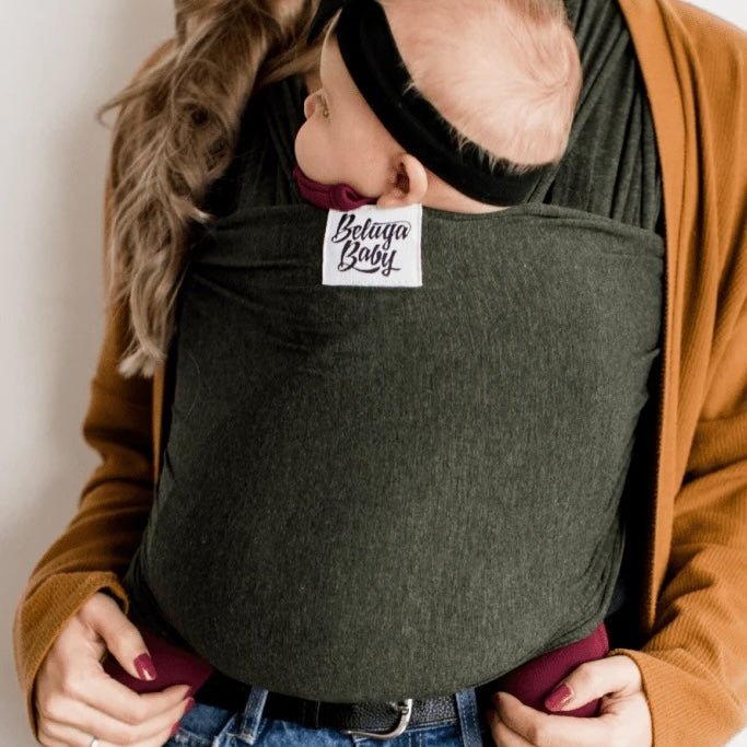 Beluga Baby - Beluga Baby Stretchy Wrap - Jessica (Heather Green) - Cloth and Carry