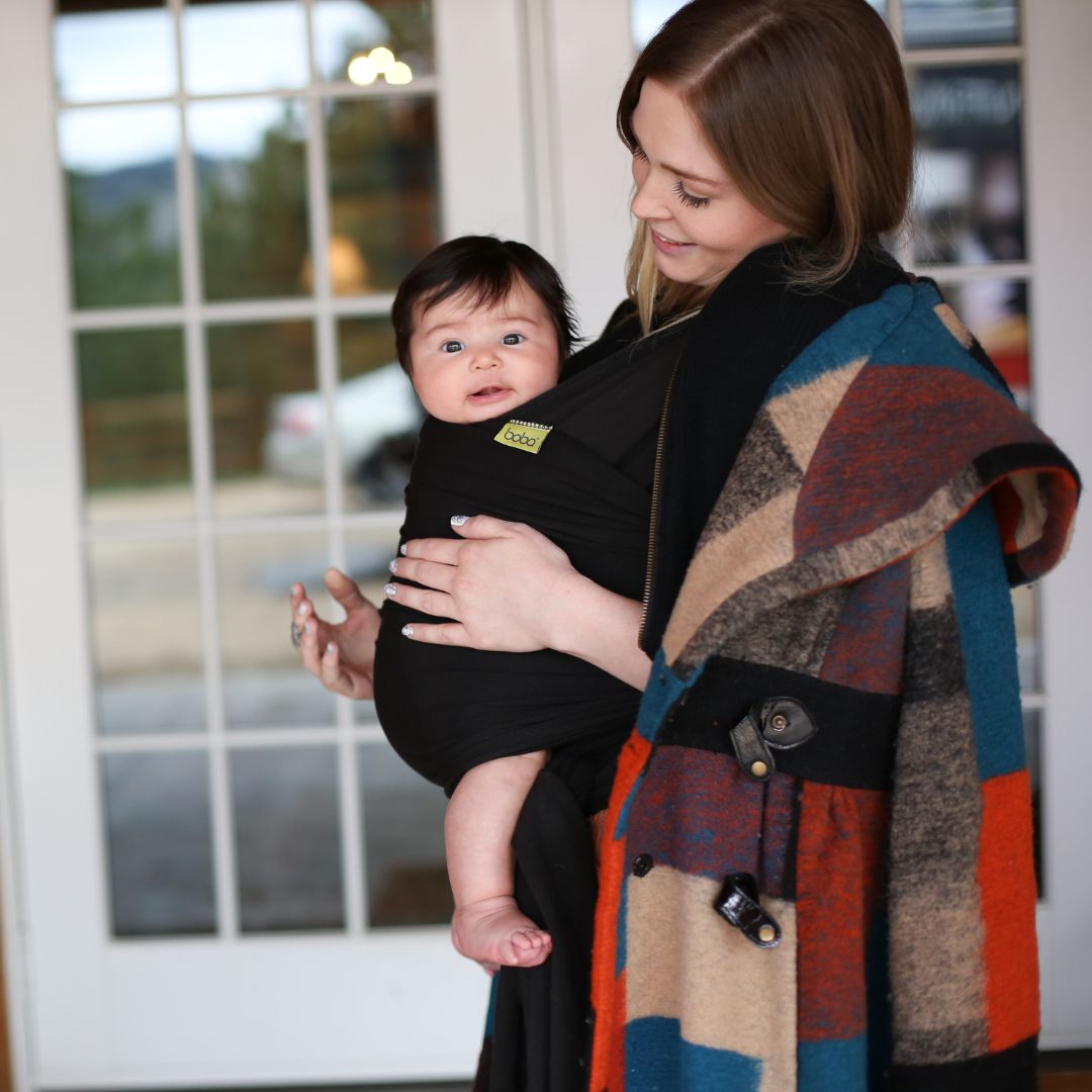 Boba-Boba Newborn Stretchy Wrap - Black - Cloth and Carry