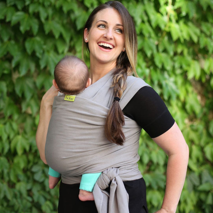 Boba-Boba Newborn Stretchy Wrap - Grey - Cloth and Carry