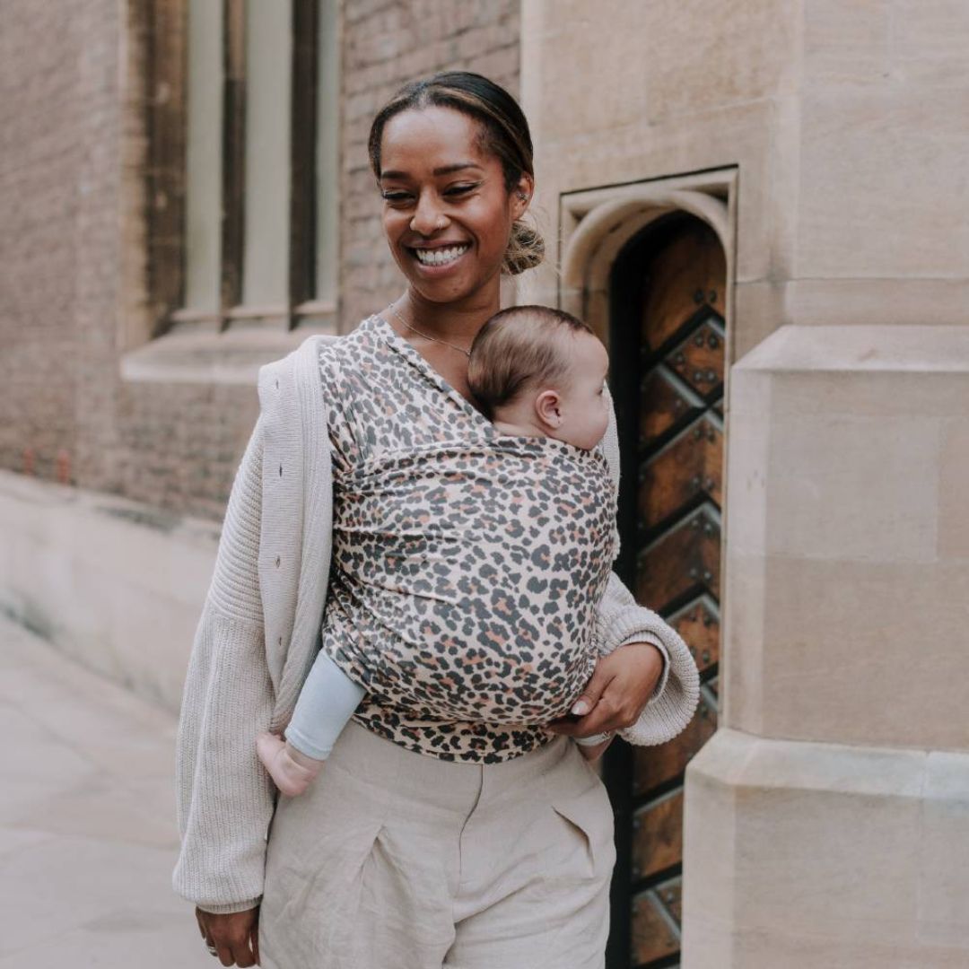 Sling Cheetah Print Baby Carrier Cotton Artipoppe Zeitgeist In