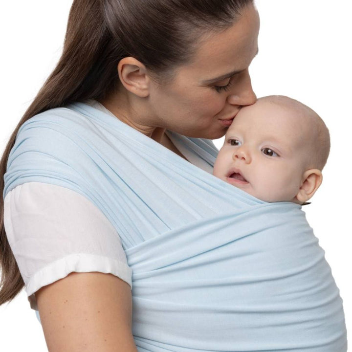 Boba-Boba Serenity Newborn Stretchy Wrap - Light Blue - Cloth and Carry