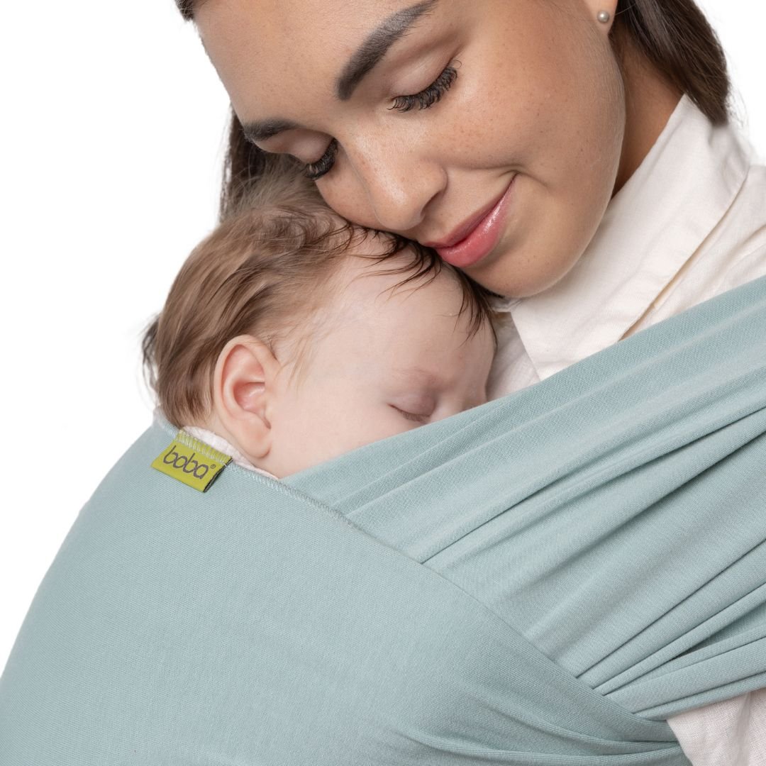 Boba-Boba Serenity Newborn Stretchy Wrap - Celadon - Cloth and Carry