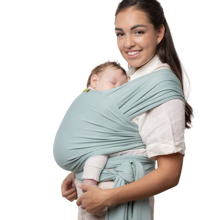 Boba-Boba Serenity Newborn Stretchy Wrap - Celadon - Cloth and Carry