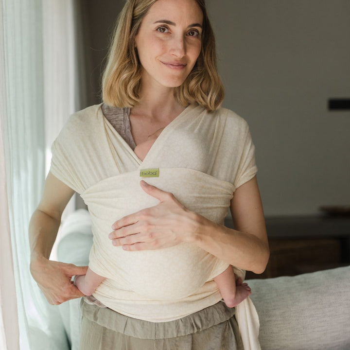 Boba-Boba Serenity Newborn Stretchy Wrap - Oat Meadow - Cloth and Carry