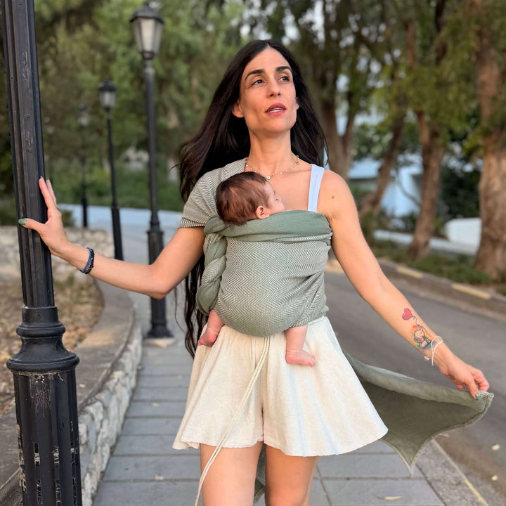 Didymos-Didymos Baby Sling Woven Wrap - Sylvan Nettle (Cotton/Nettle) * Preorder * - Cloth and Carry