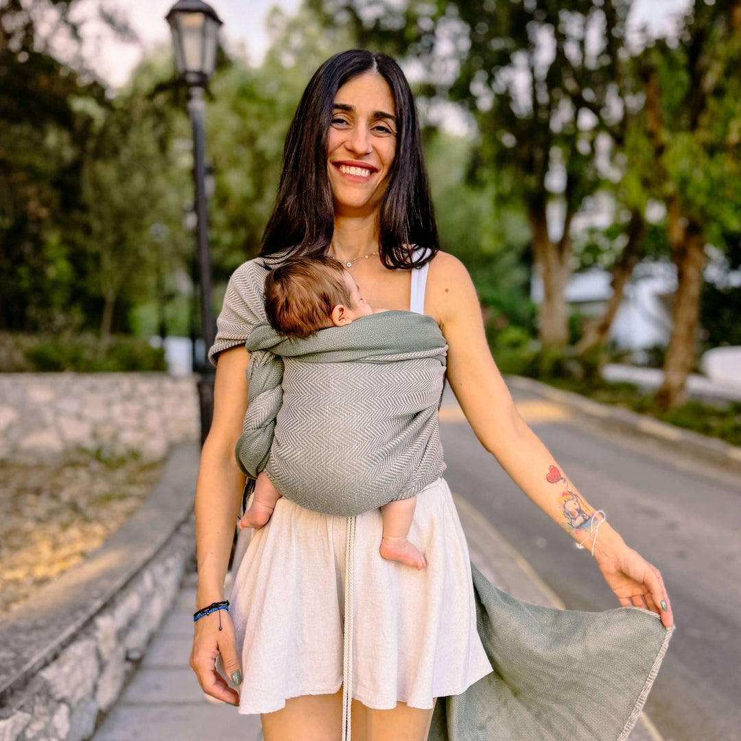 Didymos-Didymos Baby Sling Woven Wrap - Sylvan Nettle (Cotton/Nettle) * Preorder * - Cloth and Carry