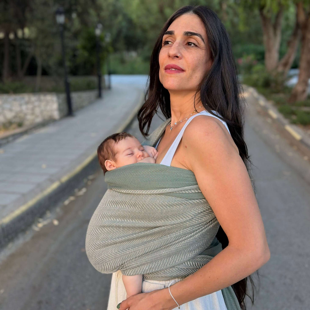 Didymos-Didymos Baby Sling Woven Wrap - Sylvan Nettle (Cotton/Nettle) * Preorder * - Cloth and Carry