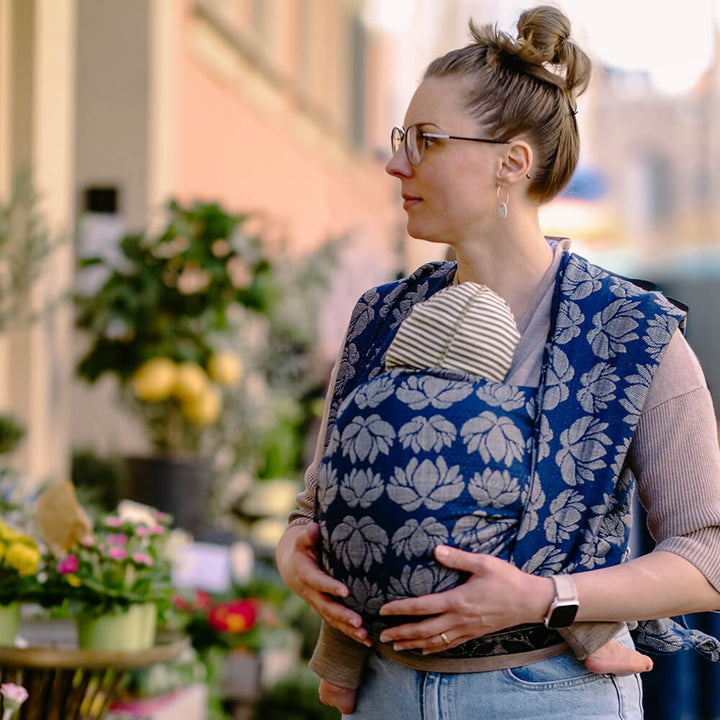 Didymos - Didymos Baby Sling Woven Wrap - Loto Lunea (Cotton/Silk/Hemp) - Size Six - Cloth and Carry