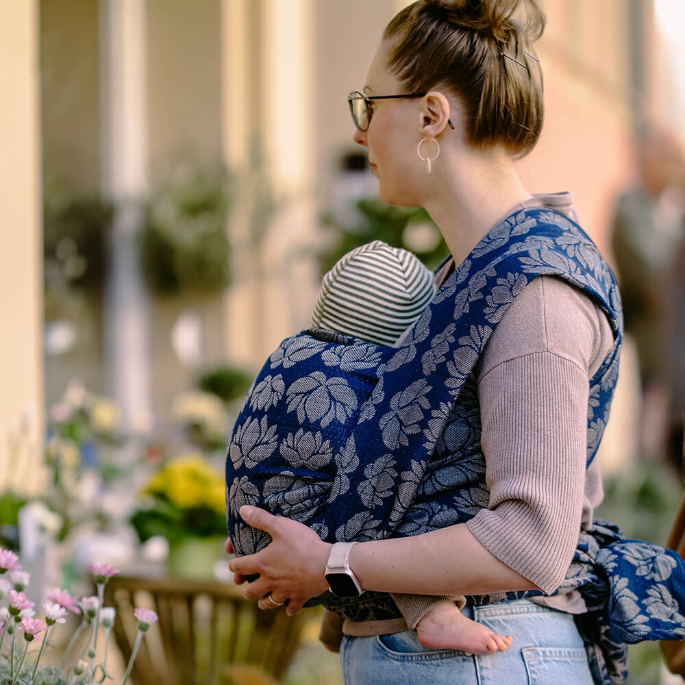 Didymos - Didymos Baby Sling Woven Wrap - Loto Lunea (Cotton/Silk/Hemp) - Size Six - Cloth and Carry