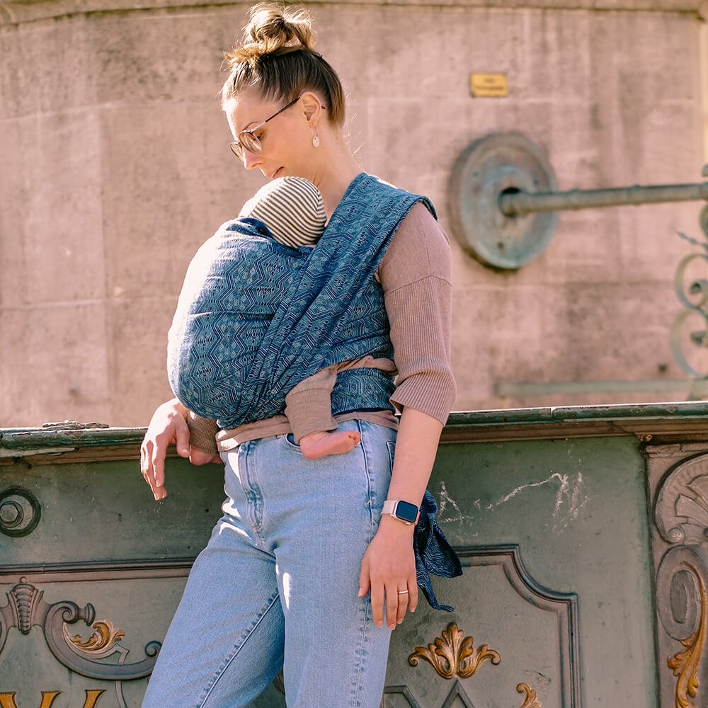 Didymos - Didymos Baby Sling Woven Wrap - Mystic Blue (Cotton/Hemp) - Cloth and Carry