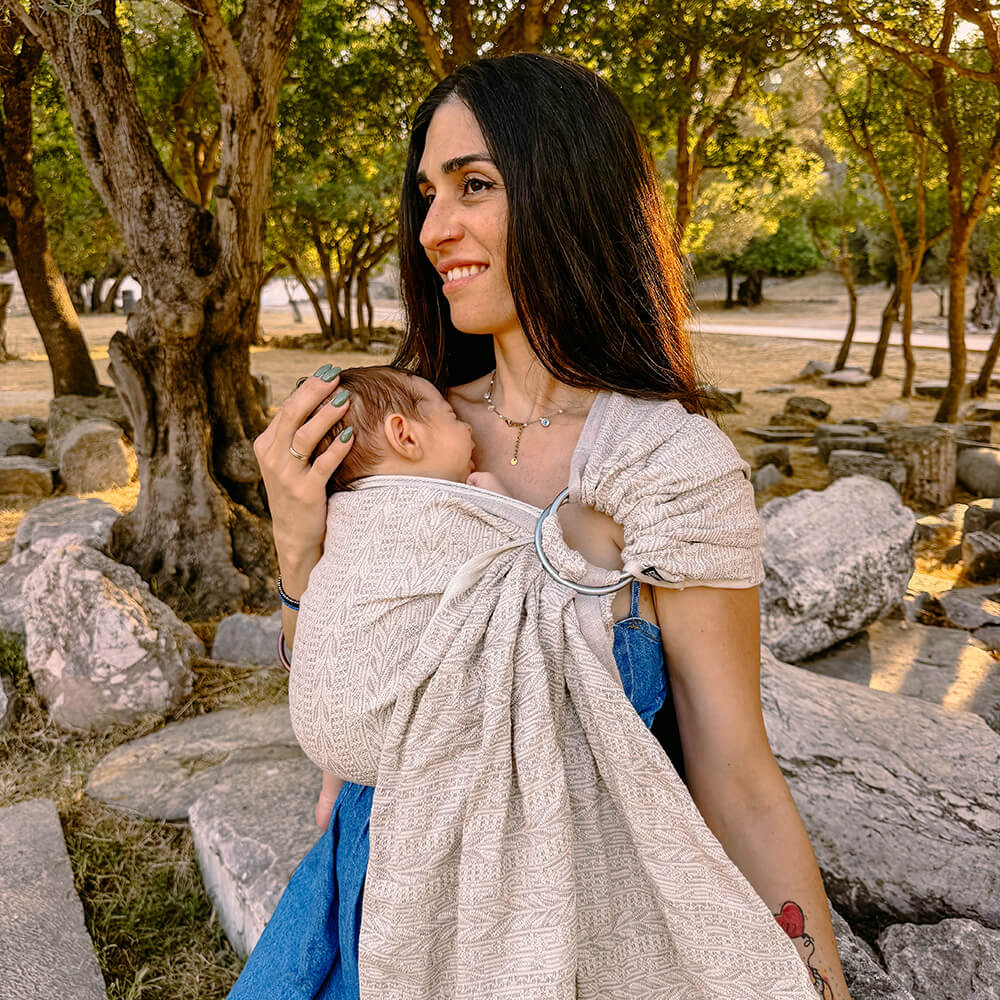 Didymos-Didymos Ring Sling - Anna Rania Embrace (Cotton/Linen) * Preorder * - Cloth and Carry