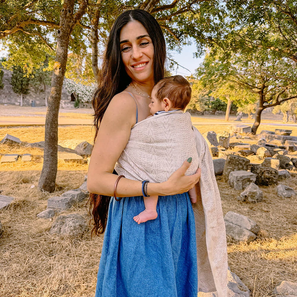 Didymos-Didymos Ring Sling - Anna Rania Embrace (Cotton/Linen) * Preorder * - Cloth and Carry