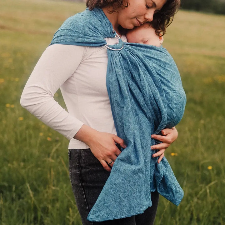Didymos Ring Sling - Mystic Petrol 1975 (Cotton/Hemp) * Ships in two weeks *