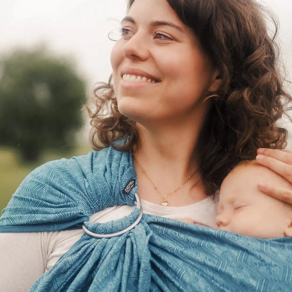 Didymos Ring Sling - Mystic Petrol 1975 (Cotton/Hemp) * Ships in two weeks *