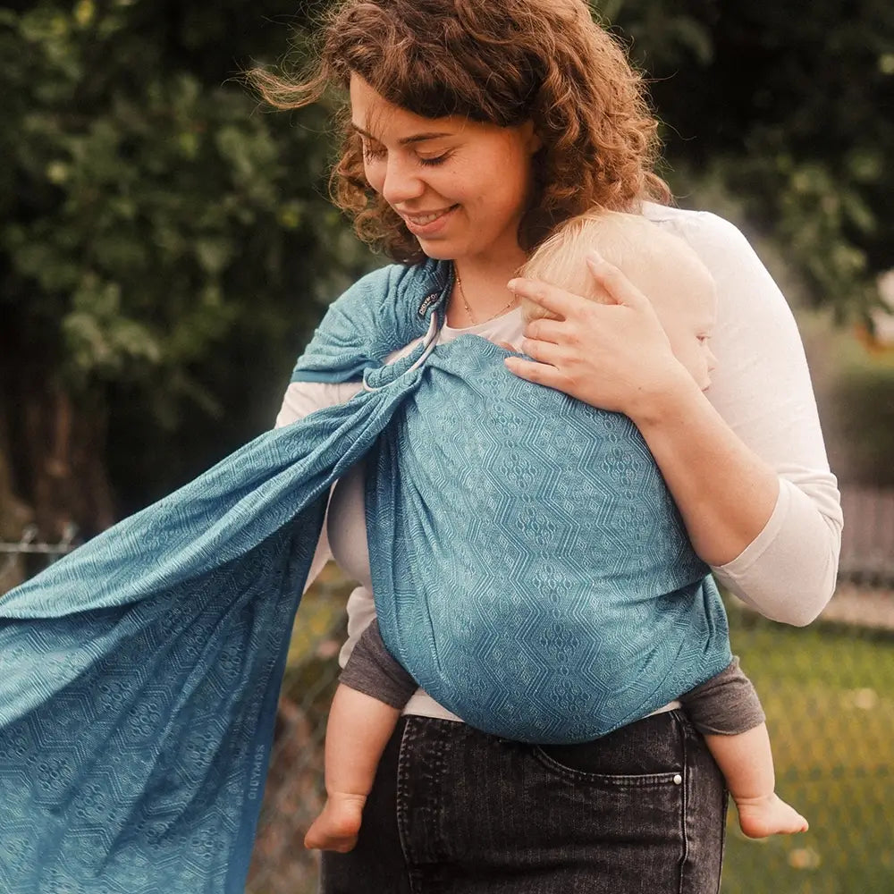 Didymos Ring Sling - Mystic Petrol 1975 (Cotton/Hemp) * Ships in two weeks *