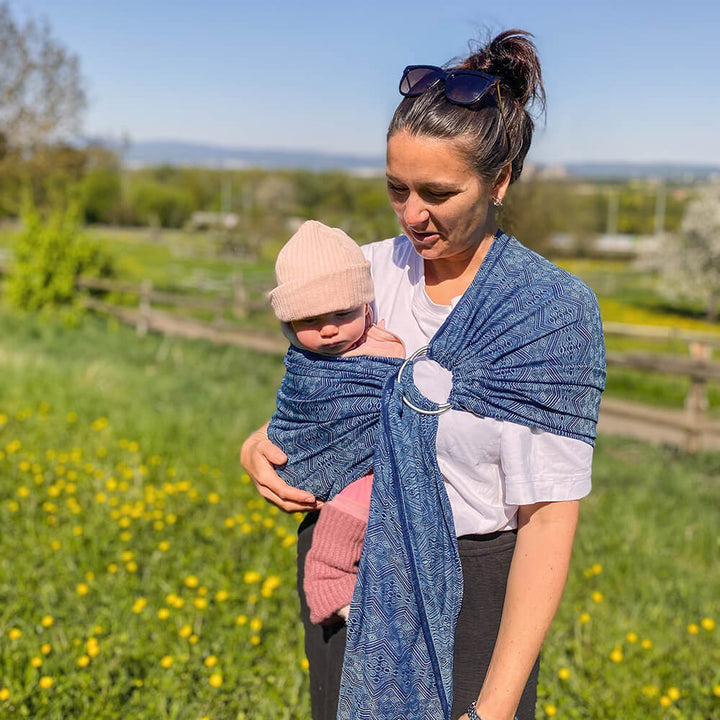 Didymos - Didymos Ring Sling - Mystic Blue 1975 (Cotton/Hemp) (Copy) - Cloth and Carry