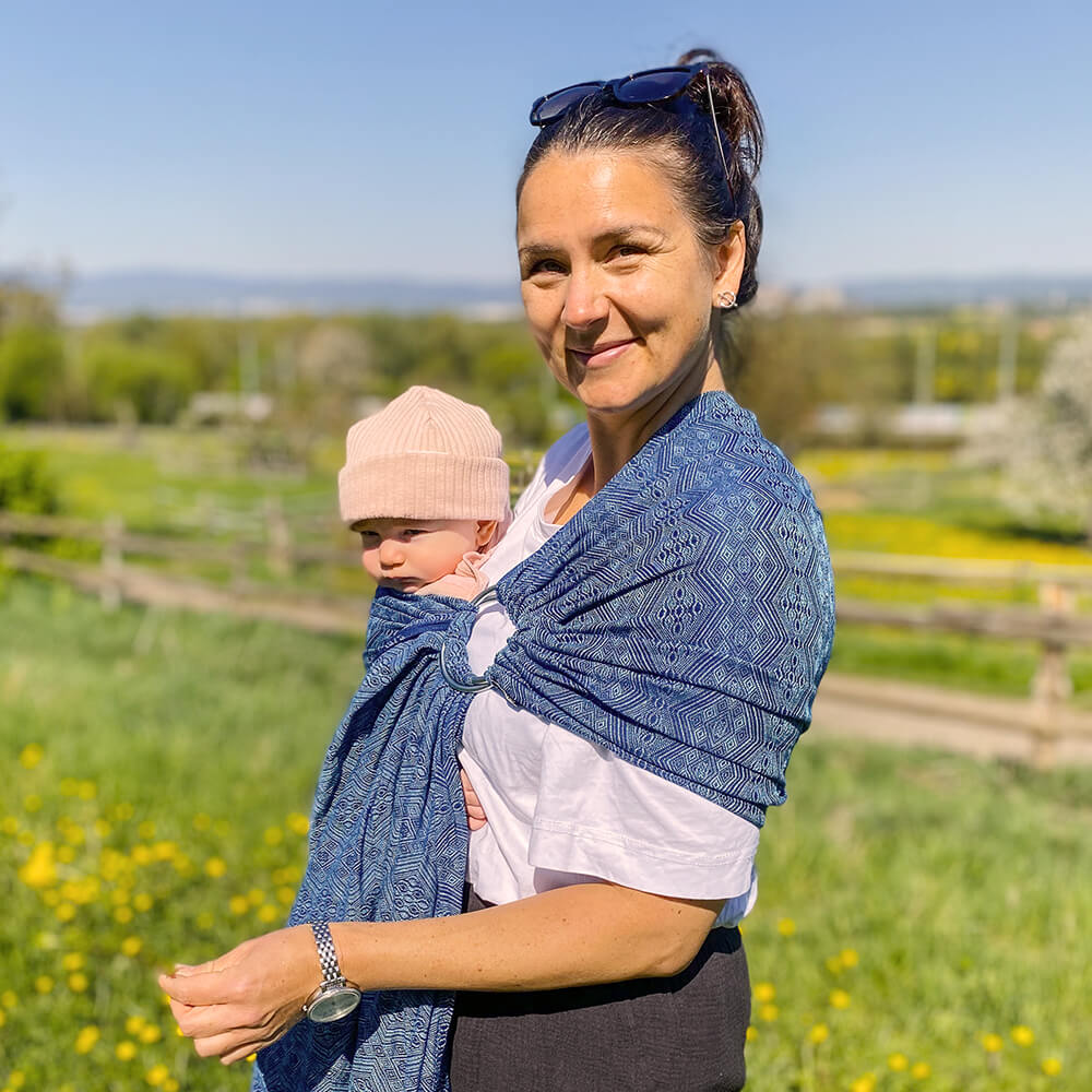 Didymos - Didymos Ring Sling - Mystic Blue 1975 (Cotton/Hemp) (Copy) - Cloth and Carry