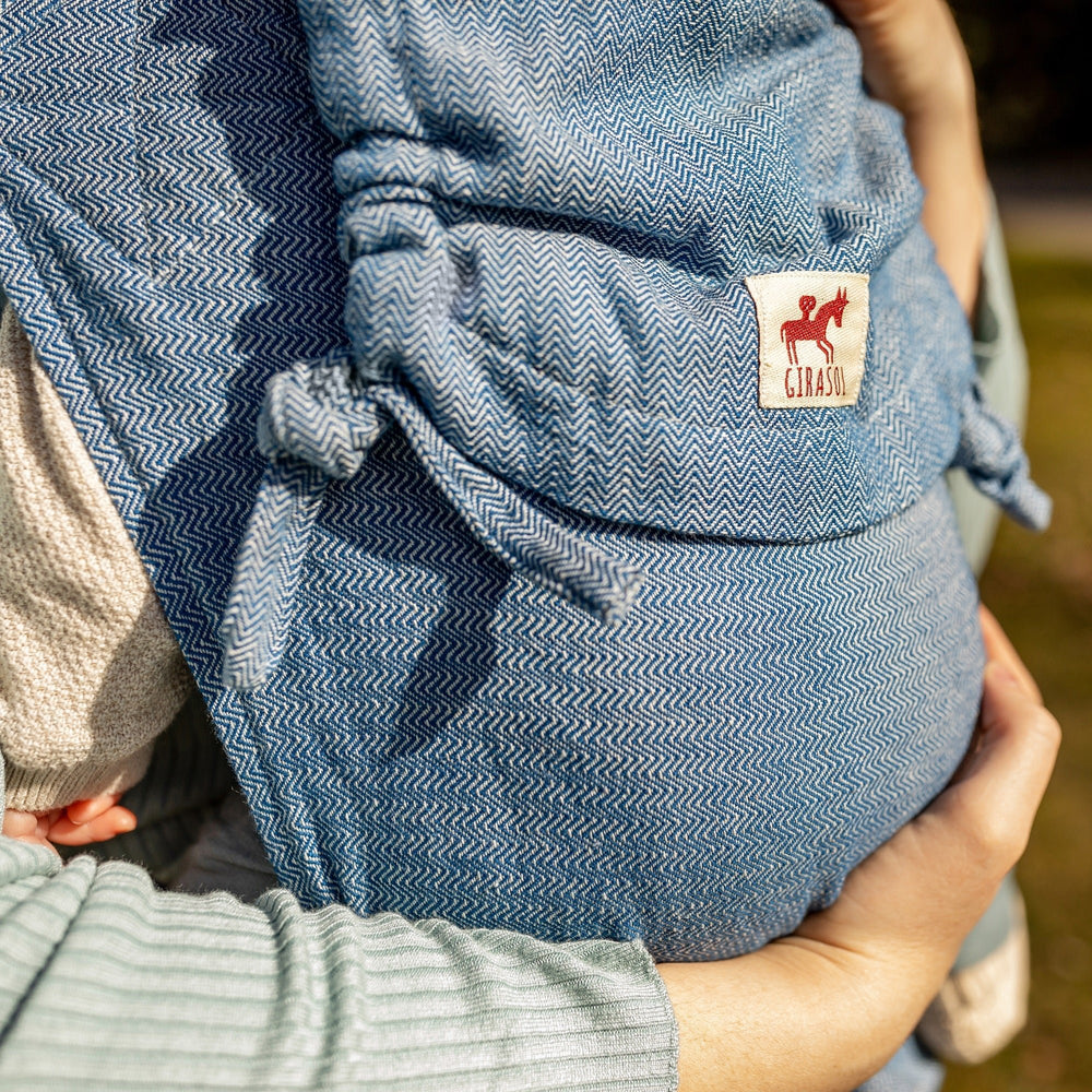 Girasol - Girasol MySol Meh Dai Baby Carrier - Blue Tweed (Recycled Cotton) - Cloth and Carry