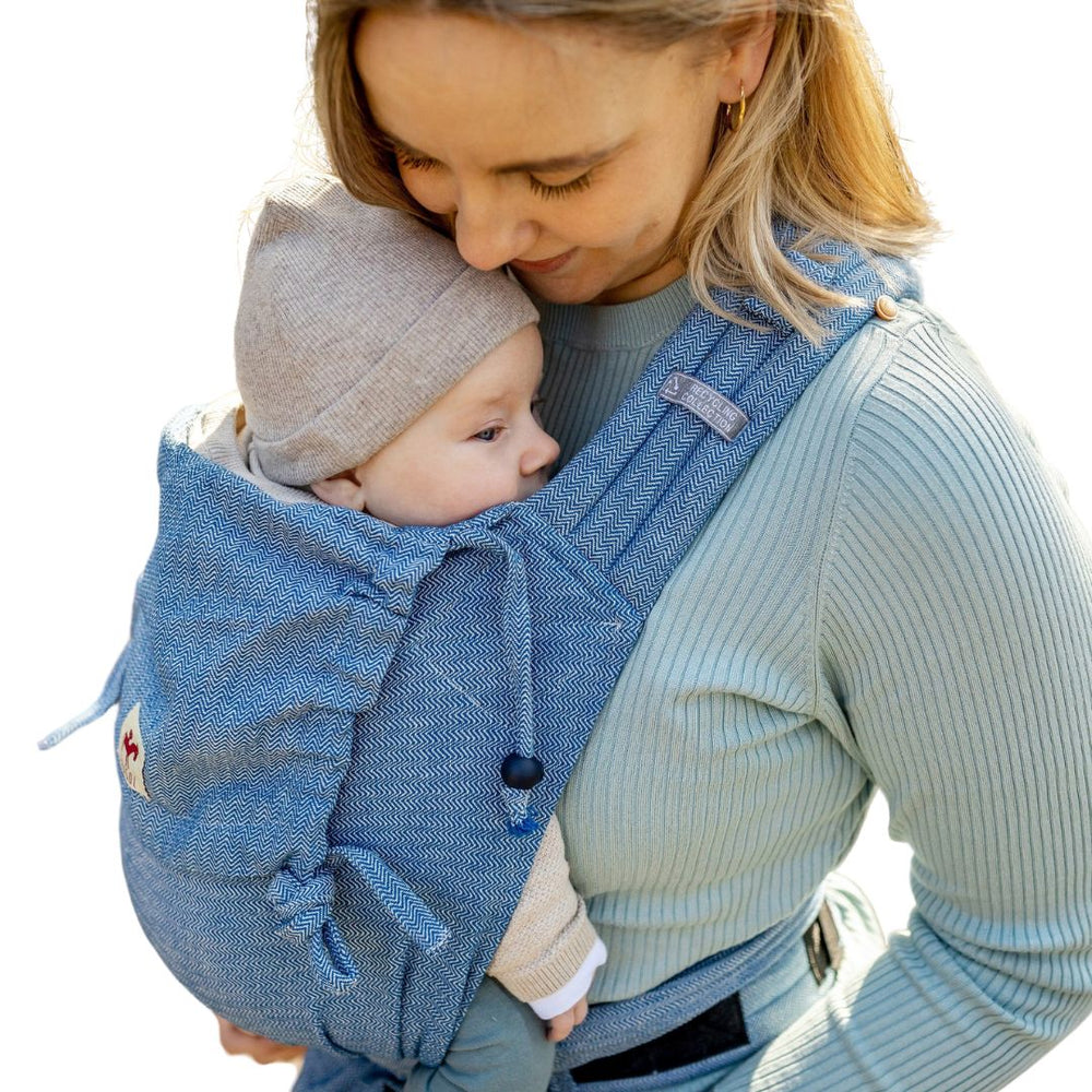 Girasol - Girasol MySol Half Buckle Carrier - Blue Tweed (Recycled Cotton) - Cloth and Carry