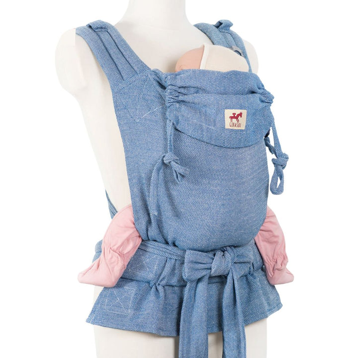 Girasol - Girasol MySol Meh Dai Baby Carrier - Blue Tweed (Recycled Cotton) - Cloth and Carry