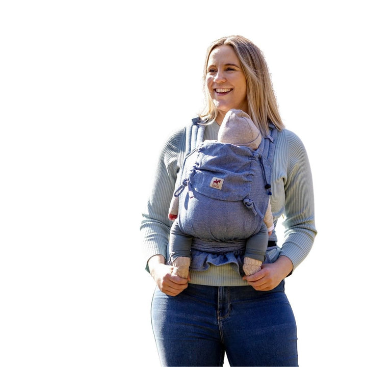 Girasol - Girasol MySol Meh Dai Baby Carrier - Blue Tweed (Recycled Cotton) - Cloth and Carry