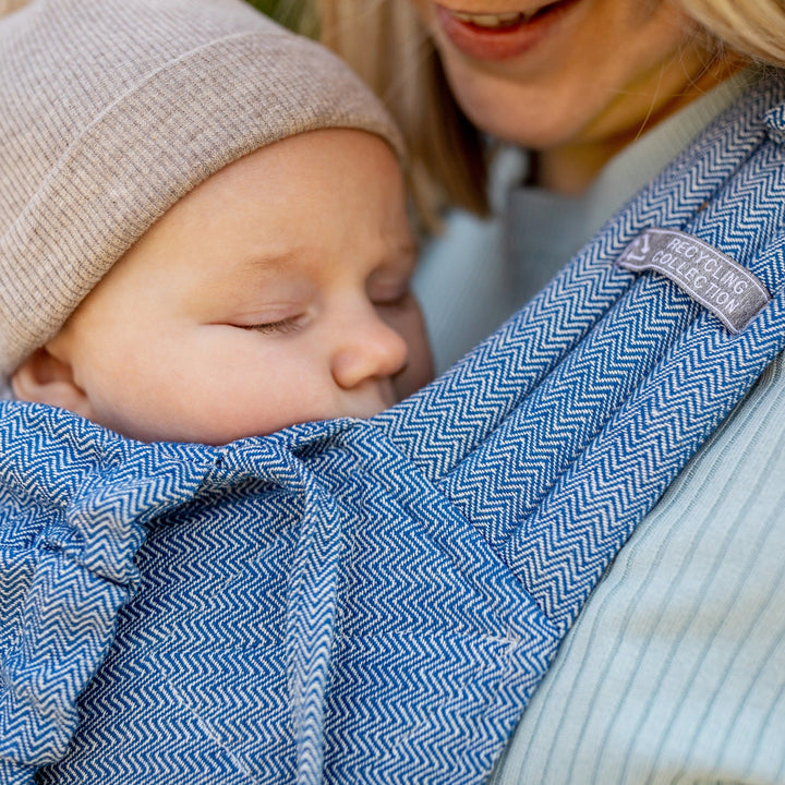Girasol - Girasol MySol Half Buckle Carrier - Blue Tweed (Recycled Cotton) - Cloth and Carry