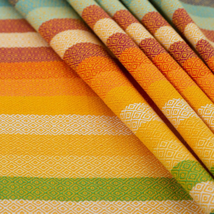 Girasol-Girasol Woven Wrap - Alegria Fusion de Oro *PRE-ORDER* - Cloth and Carry