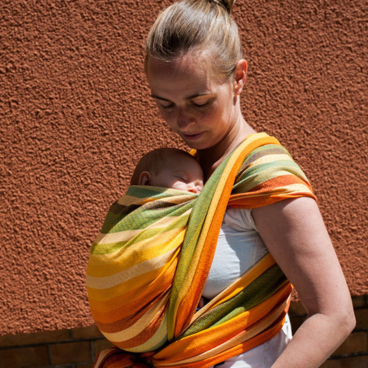Girasol-Girasol Woven Wrap - Alegria Fusion de Oro *PRE-ORDER* - Cloth and Carry