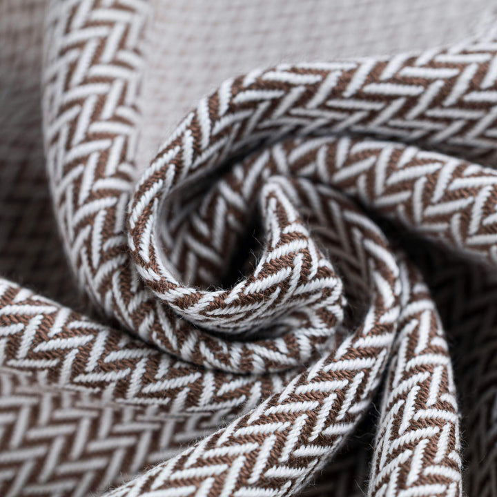 LennyLamb - LennyLamb Ring Sling - Little Herringbone Almond (100% Cotton) - Cloth and Carry