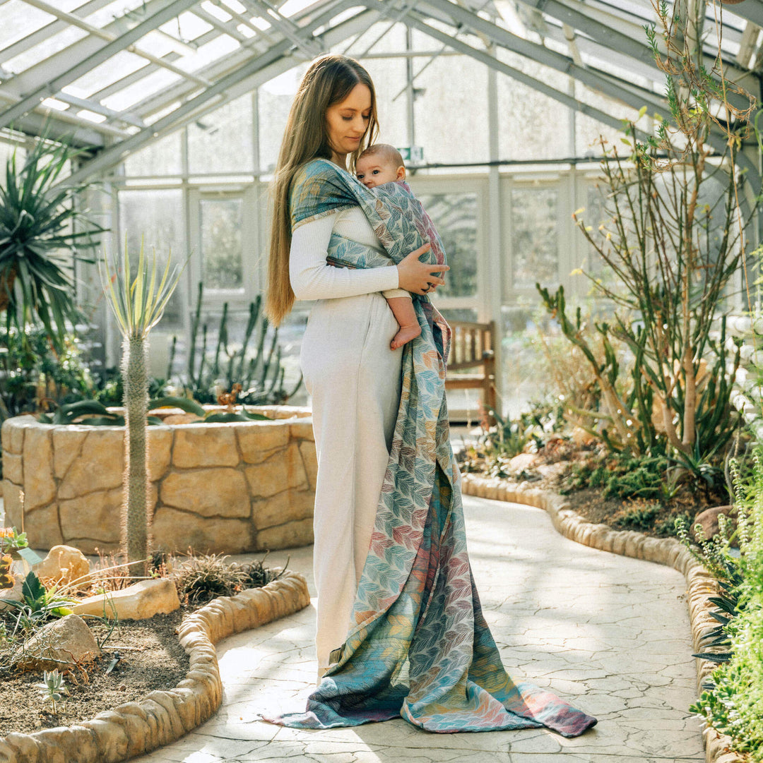 LennyLamb Baby Sling Woven Wrap - Tangled Plait